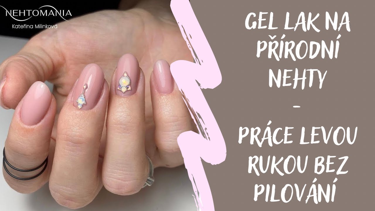 GEL LAK na mých nehtech?! Testuju novou bázi a top 💅🏻 | práce nedominantní rukou | Kate nehty