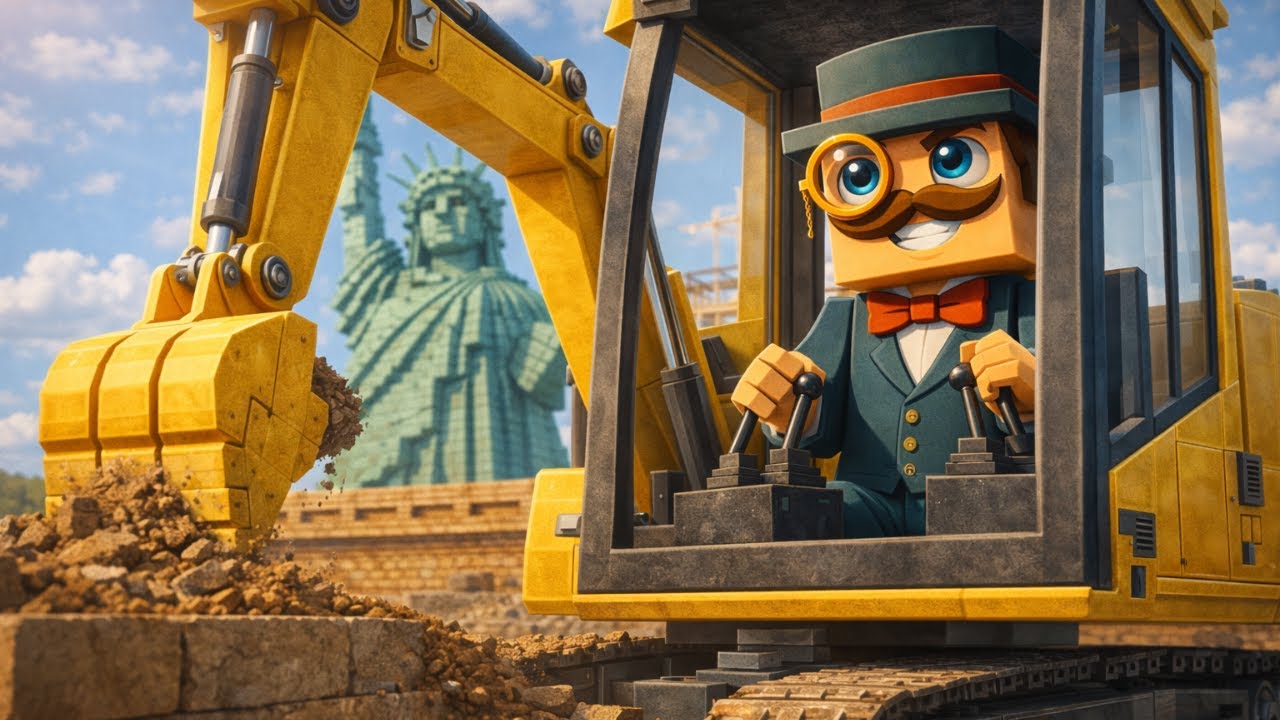 Minecraft Freiheitsstatue bauen 🗽 | Bauvorlage #007 (Tutorial)