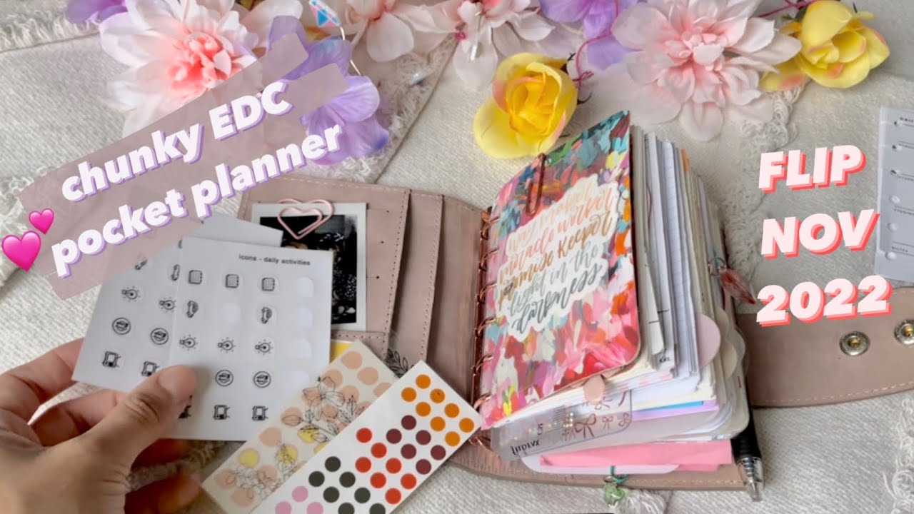 Flip Nov 2022 Pocket A7 Planner - chunky EDC
