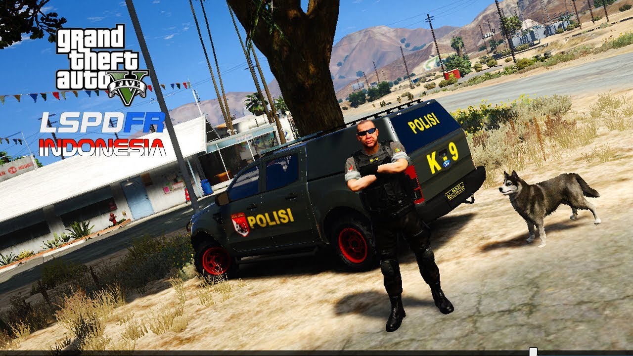 GTA 5 LSPDFR  INDONESIA - EP 04 - Polisi Unit Satwa K9!!! (GTA 5 REAL LIFE PC MOD)