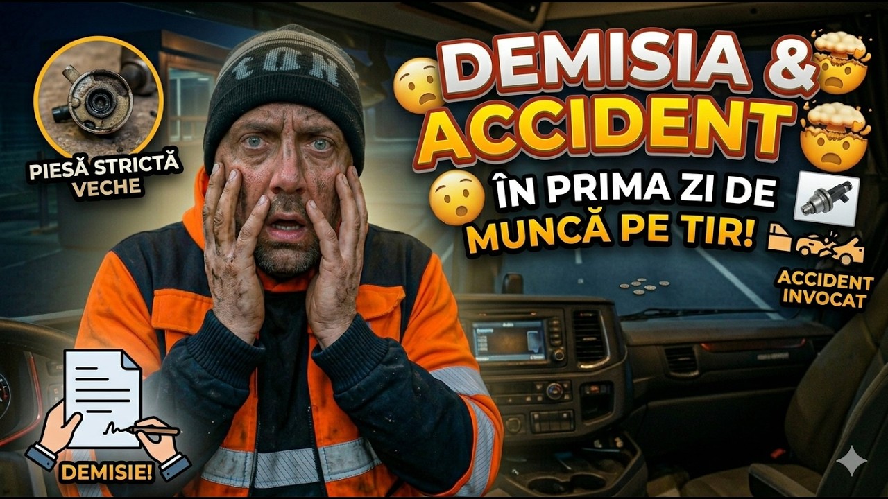 DEMISIA si ACCIDENT in PRIMA zi de MUNCA pe TIR