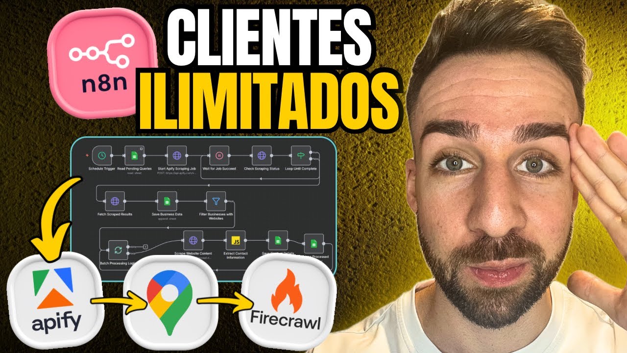 Esta AUTOMATIZACIÓN IA consigue Clientes ILIMITADOS (n8n + Apify + Firecrawl)