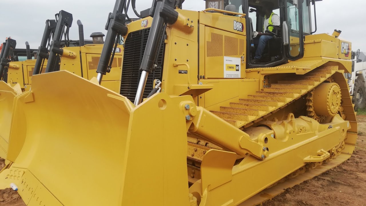 Brand new Caterpillar Bulldozer D8R interior.