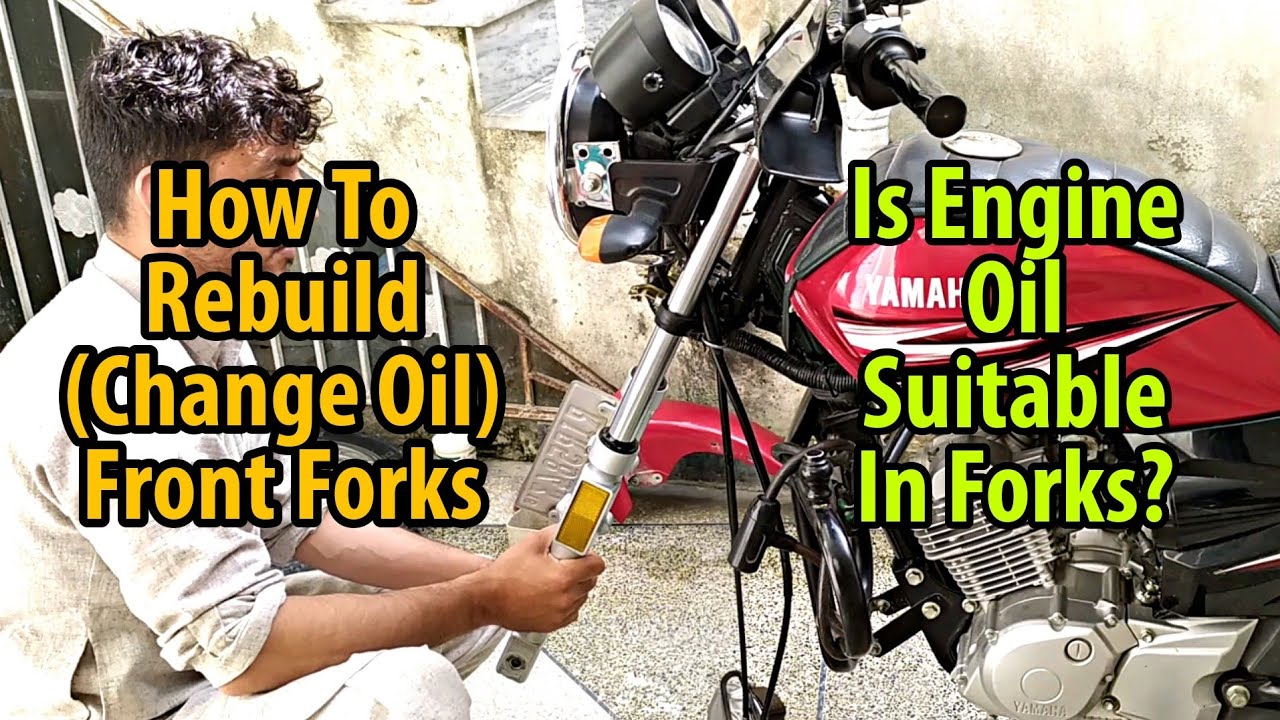 How To Rebuild (Change Oil) Front Forks | Is Engine Oil Suitable In Forks? | YBR125 | KK VIDZ