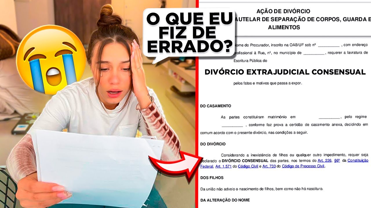 LARGUEI A MINHA NAMORADA SÓ COM UM CONTRATO DE DIVORCIO
