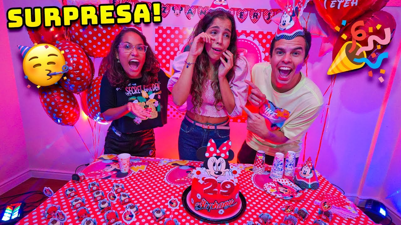 FIZEMOS UMA FESTA SURPRESA E ELA SE EMOCIONOU! - INCRÍVEL!