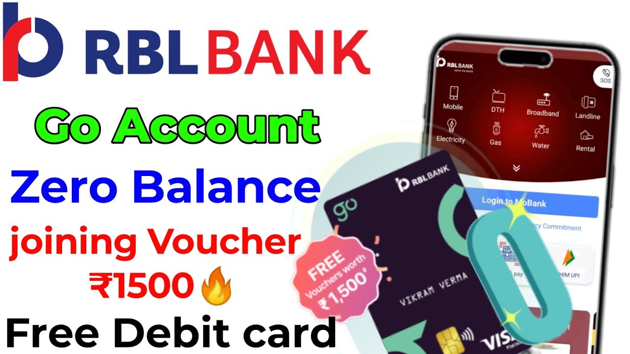 RBL Bank Zero Balance Account Opening Online | How To Open RBL Zero Balance Account | RBL Go Account