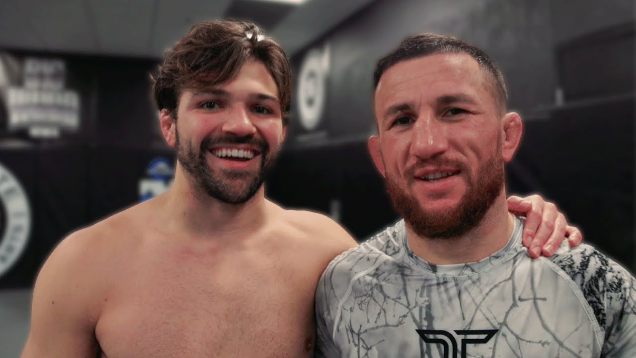 World Champion Wrestler Trains With Merab Dvalishvili