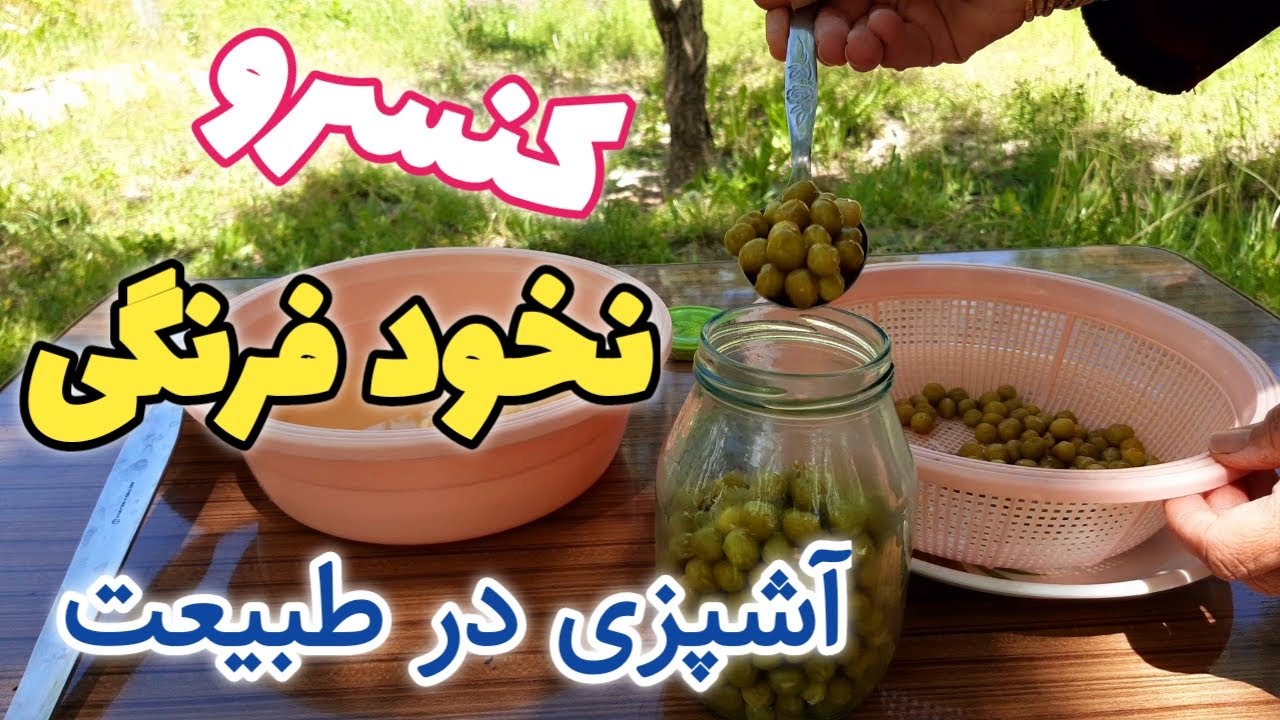آموزش کنسرو نخود نخود فرنگی به روش صحیح.آموزش پاک کردن نخود فرنگی.آموزش آشپزی
