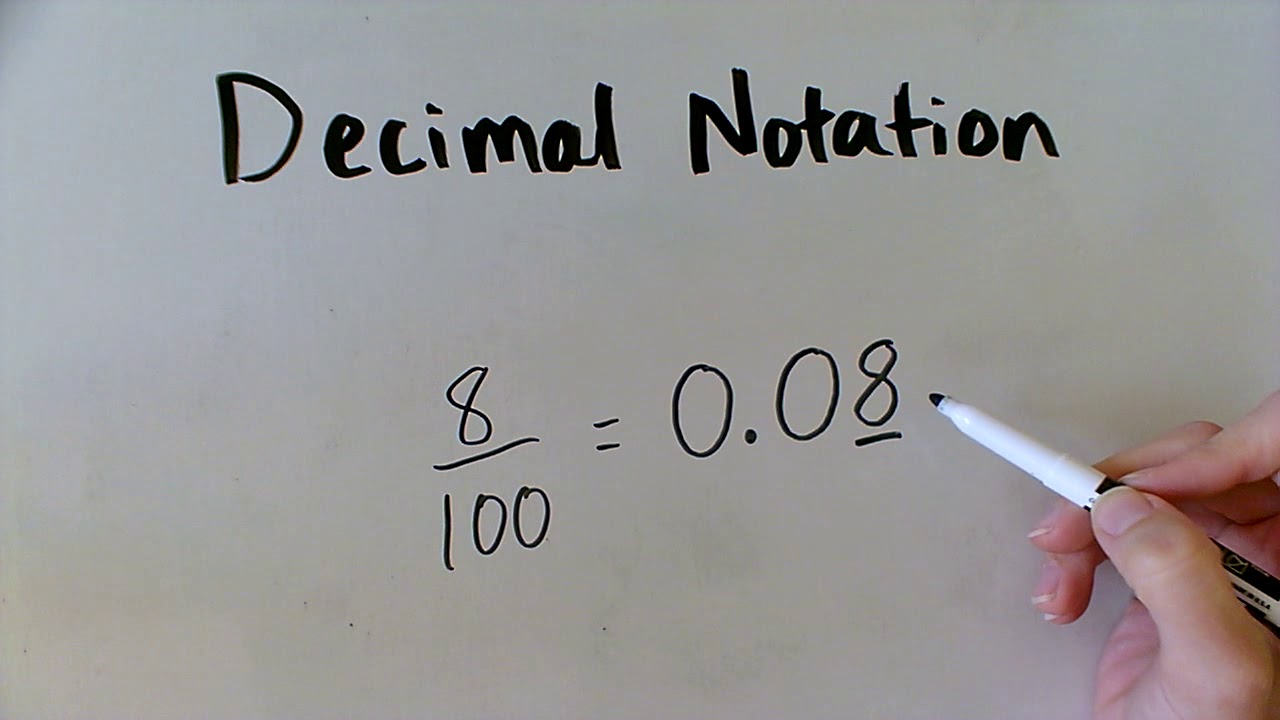 Writing Fractions in Decimal Notation - 4th Grade Math Lesson