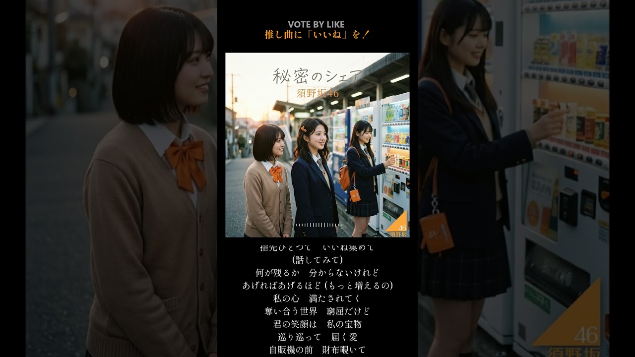 須野坂46『秘密のシェア』（TYPE A）