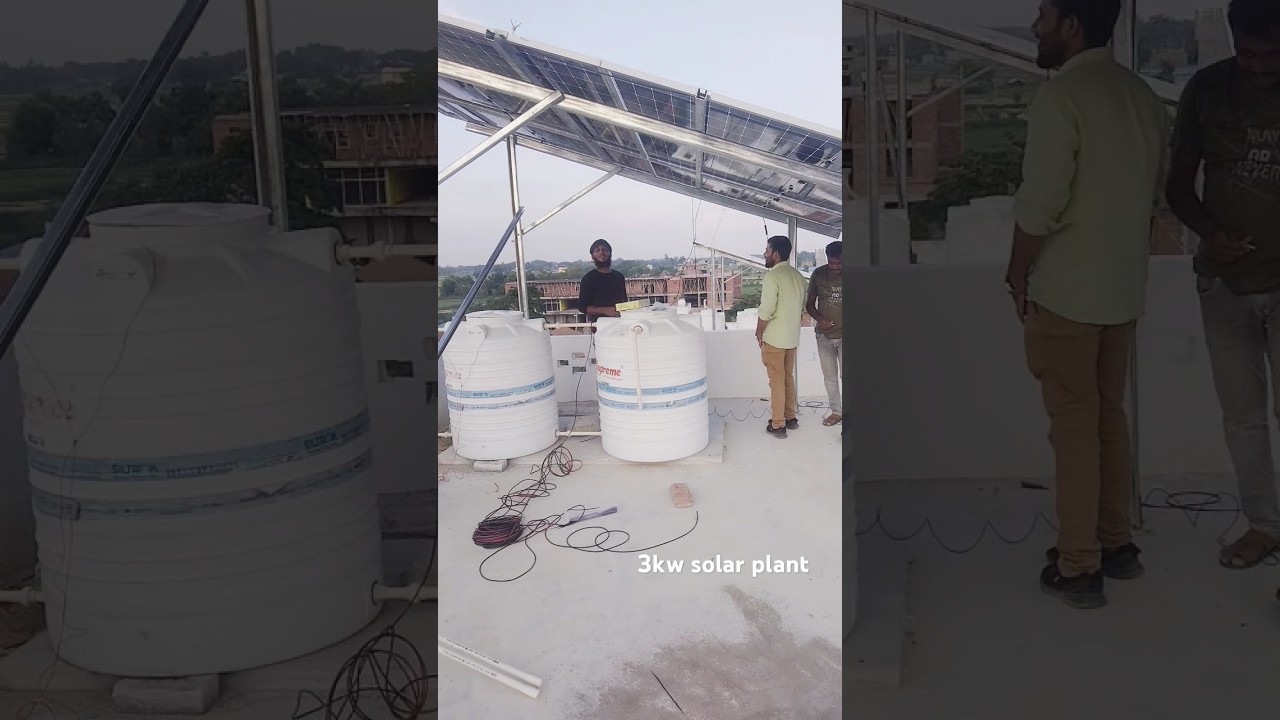 3kw solar plant full installation #solar #solarpanelsystem #solarinstallation #solartechnology