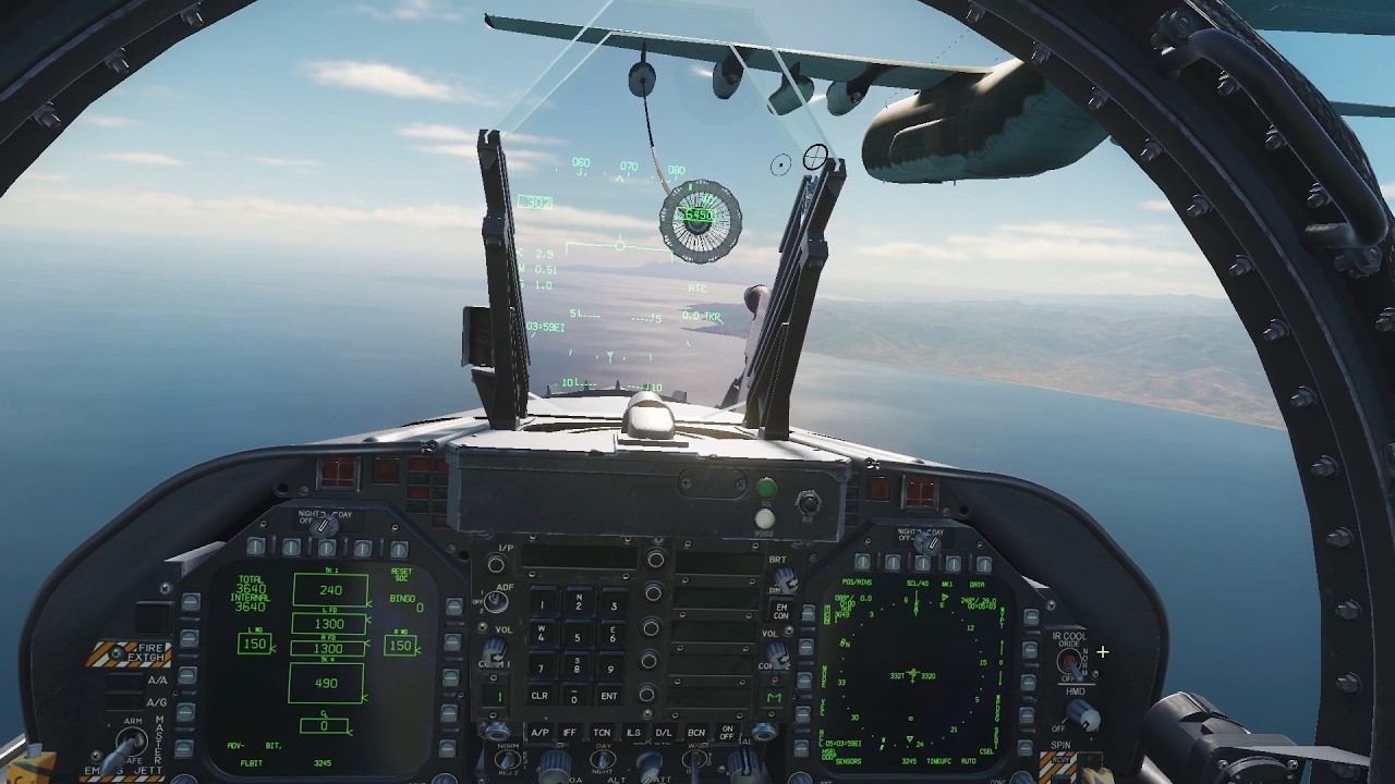 DCS F 18 Repostaje KC 130 Hercules costas de Chipre