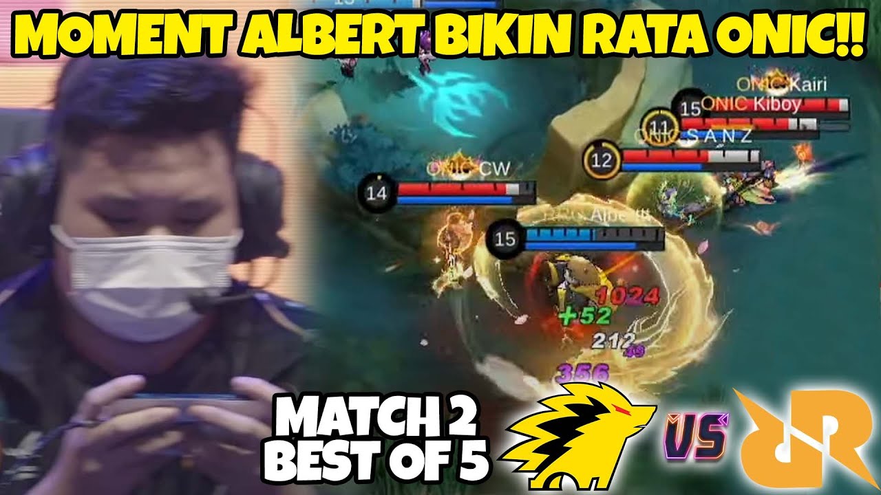 Detik2 Akai Albert Mendapatkan Moment Yg bikin Onic RATA!! Match 3 ONIC VS RRQ