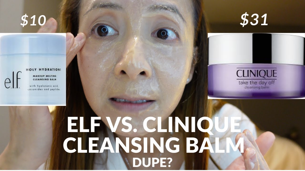 Best Affordable  Cleansing Balm- E.L.F CLEANSING BALM VS. CLINQUE CLEANSING BALM - DUPE? | Tiana Le