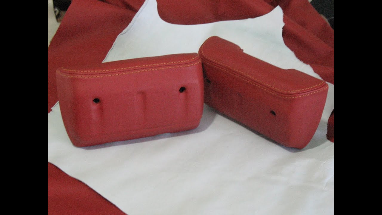 Leather-Wrapping a Pair of Armrests - Auto Upholstery