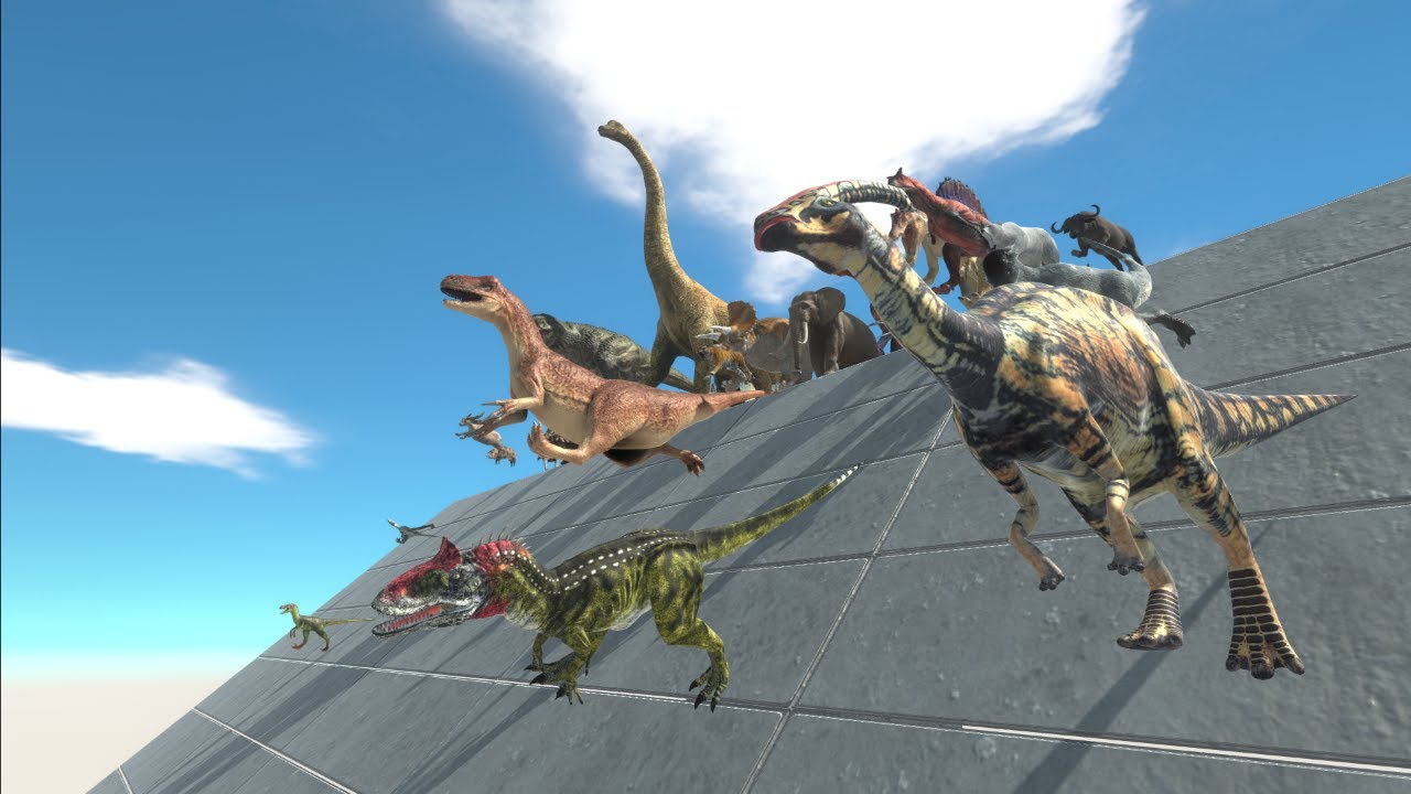 All Unit Race Downhill Part 2 Animal Revolt Battle Simulator