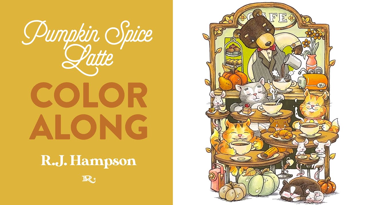 Pumpkin Spice Latte Color Along: Coloring a Bear Barista