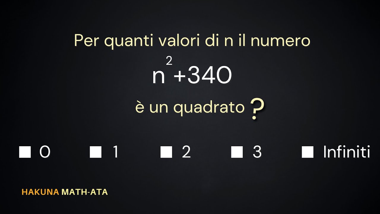 Esercizio Olimpiadi della Matematica Triennio Aritmetica | Hakuna MATH-ata