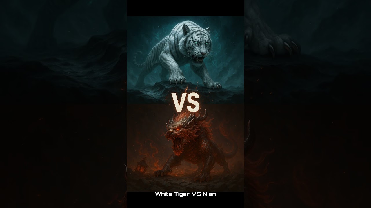 Majestic Clashes of White Tiger #EpicBattle #MythicalClash #BeastVsBeast