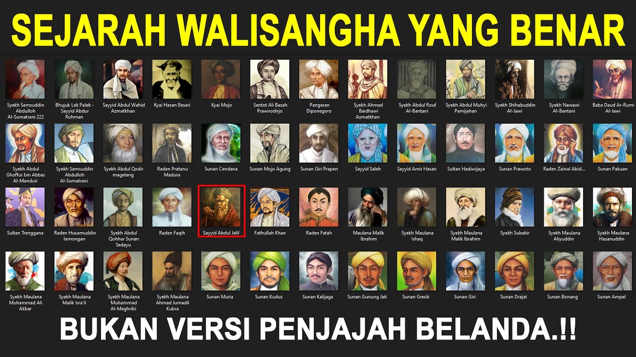 WALI SONGO GUNDULMU..!! Inilah Sejarah Walisangha, Bukan Walisongo yang Hanya Sembilan Orang