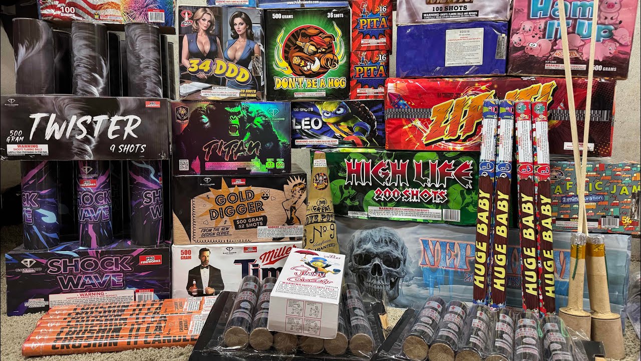 2025 FIREWORK STASH!!