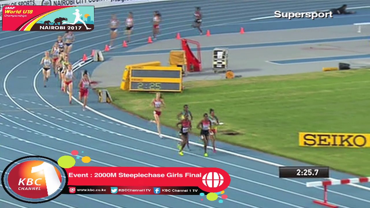 Caren Chebet wins Gold for Kenya in 2000M Steeplechase