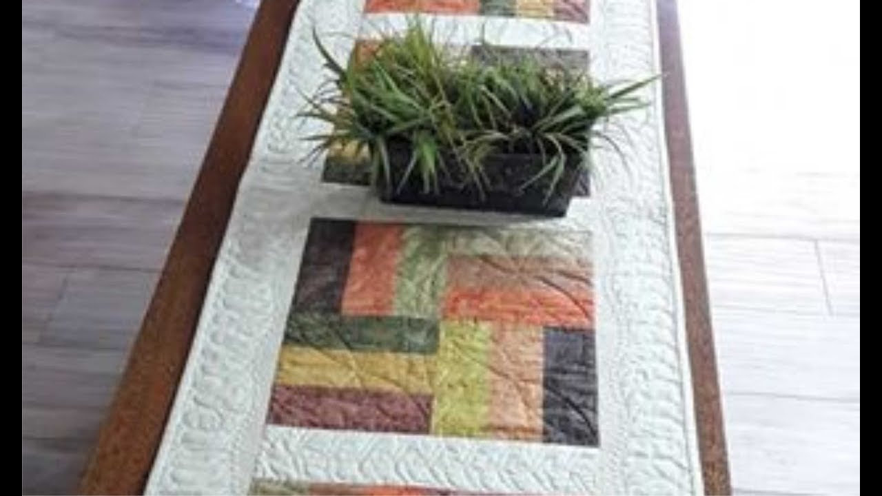 Pie De Cama Con Técnica De Rail Fence
