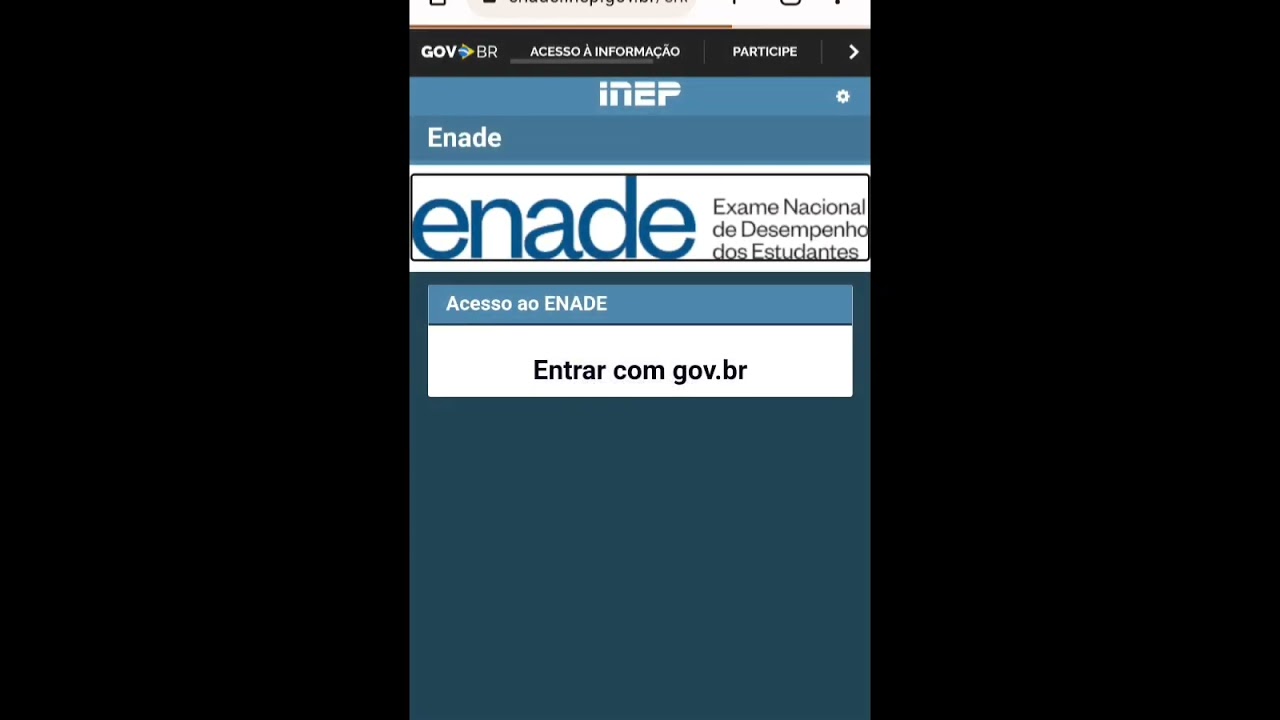 Locais das provas do ENADE #enade #inep #gov.br
