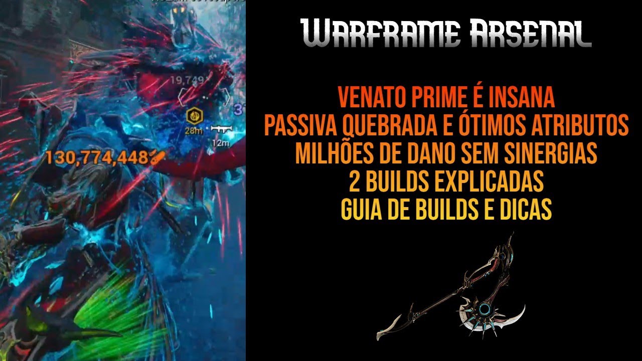 VENATO PRIME BUILD | UMA ARMA INCR&Iacute;VEL COM BONS ATRIBUTOS E PASSIVA QUEBRADA | WARFRAME ARSENAL