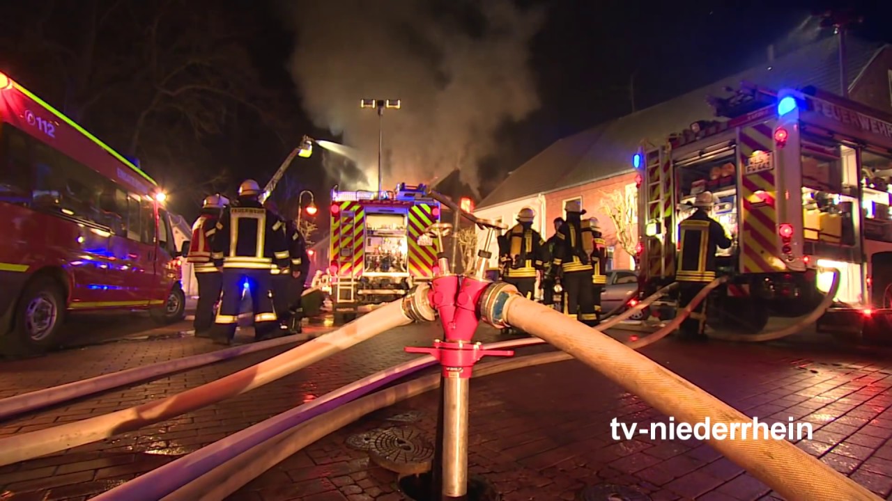 Sonsbeck Brand eines Wohnhauses