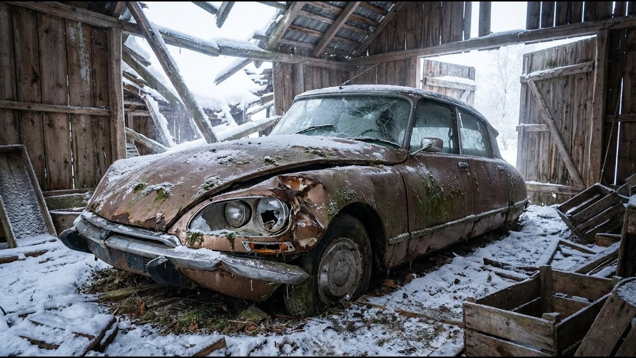 ASMR Restoration: Citro&euml;n DS Found in a Snowy Shack &mdash; From Wreck to Roadworthy