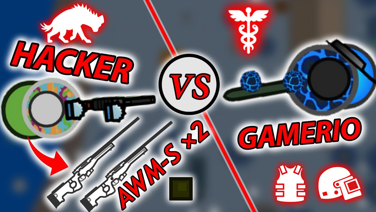 HACKER WITH 2 AWM-S vs GAMERIO (Master Scavenger) ! | Surviv.io