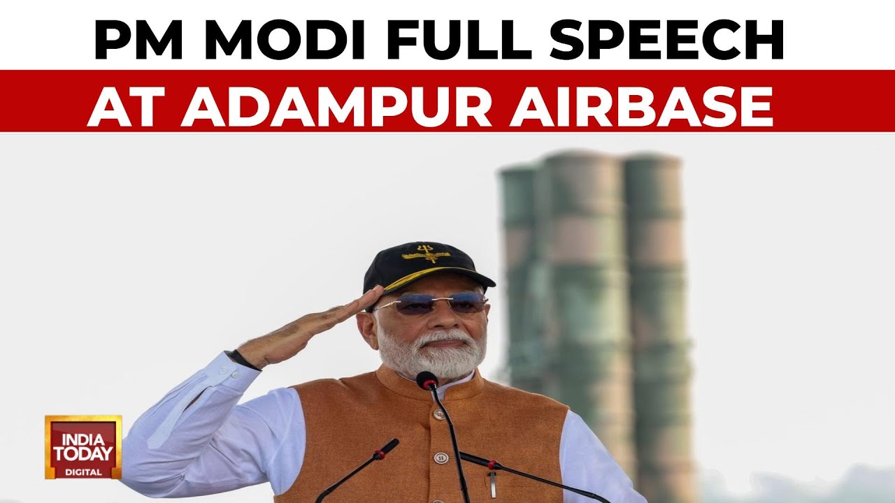 PM Modi's Full Speech At Adampur Airbase In Punjab | Operation Sindoor | India Today