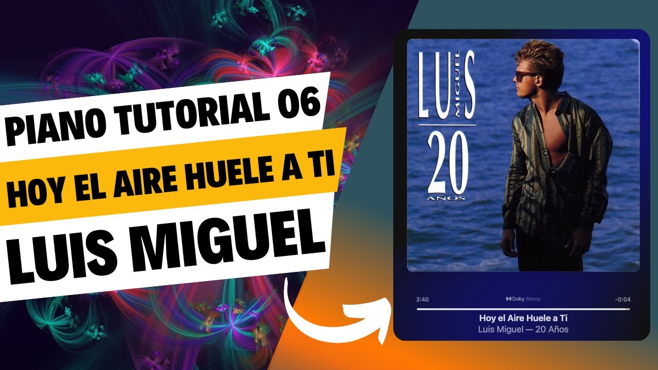 Hoy El Aire Huele A Ti | Luis Miguel | Instrumental + Coro III Piano Tutorial
