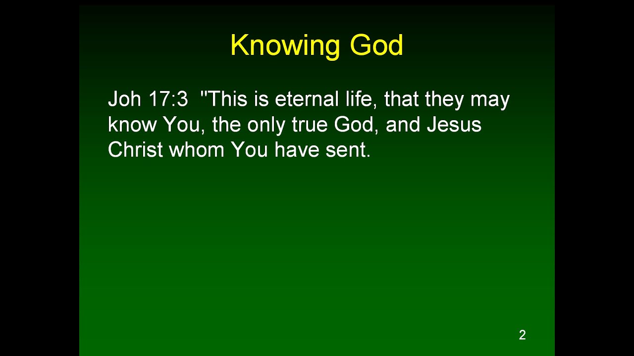 Knowing God