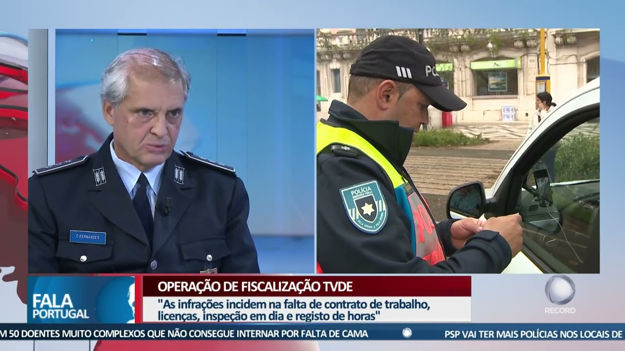 Operação de fiscalização TVDE em análise
