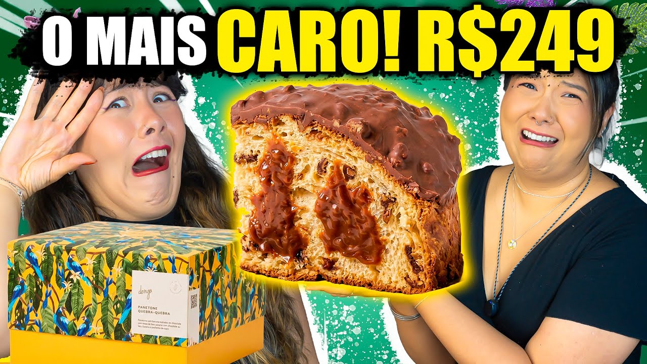 PROVANDO O PANETONE MAIS CARO QUE COMPRAMOS! | Blog das irm&atilde;s