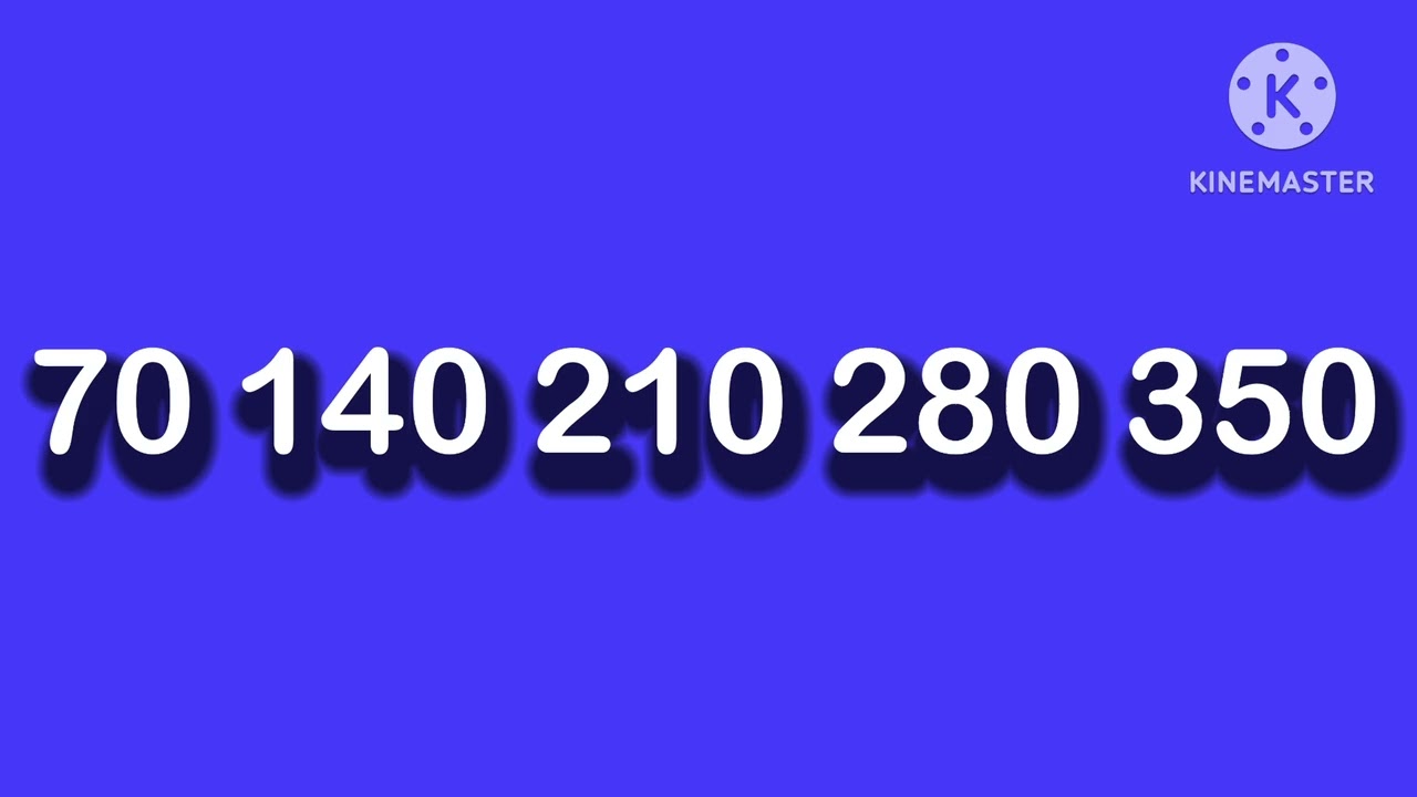 Counting By 70's - The 70 Times Table