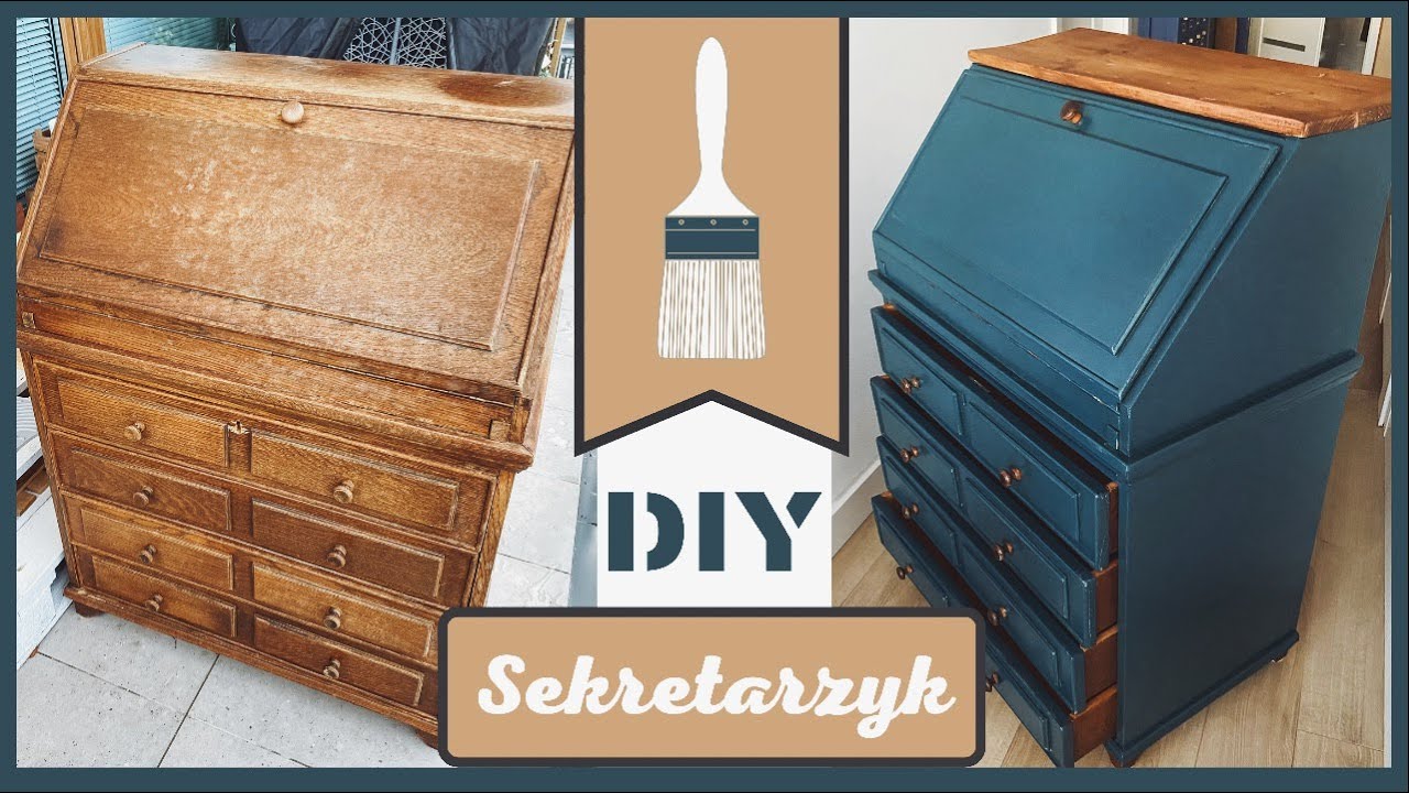 IDEALNY MEBEL DO PRACY 👌 PRZERABIAM SEKRETARZYK ♡ DIY