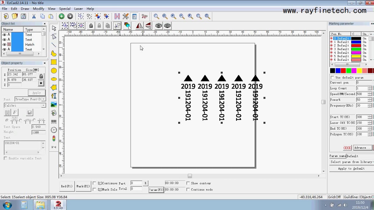 Fiber laser How to set up EZCAD software to engrave ring and cylinder curved surface