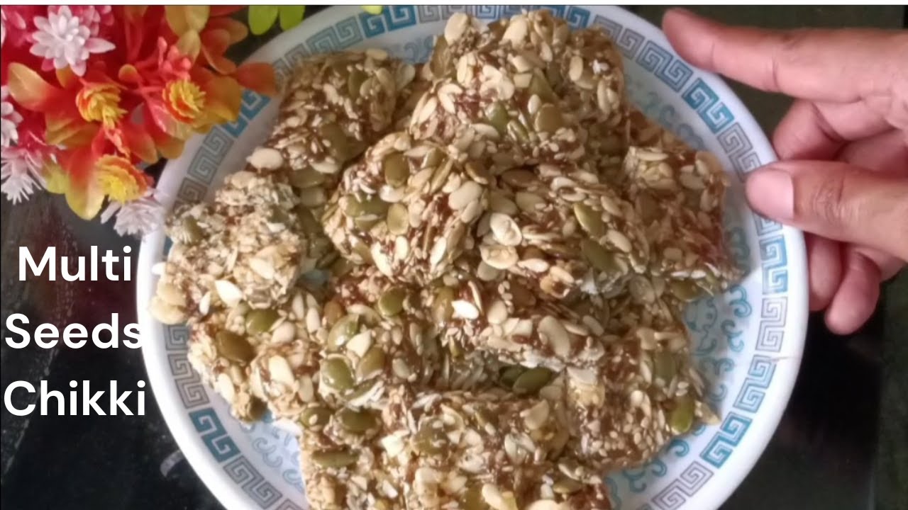 Multi Seeds Chikki for Hair Growth | केसांच्या वाढीसाठी मल्टी सीड्स चिक्की | @ManSaiFoodss
