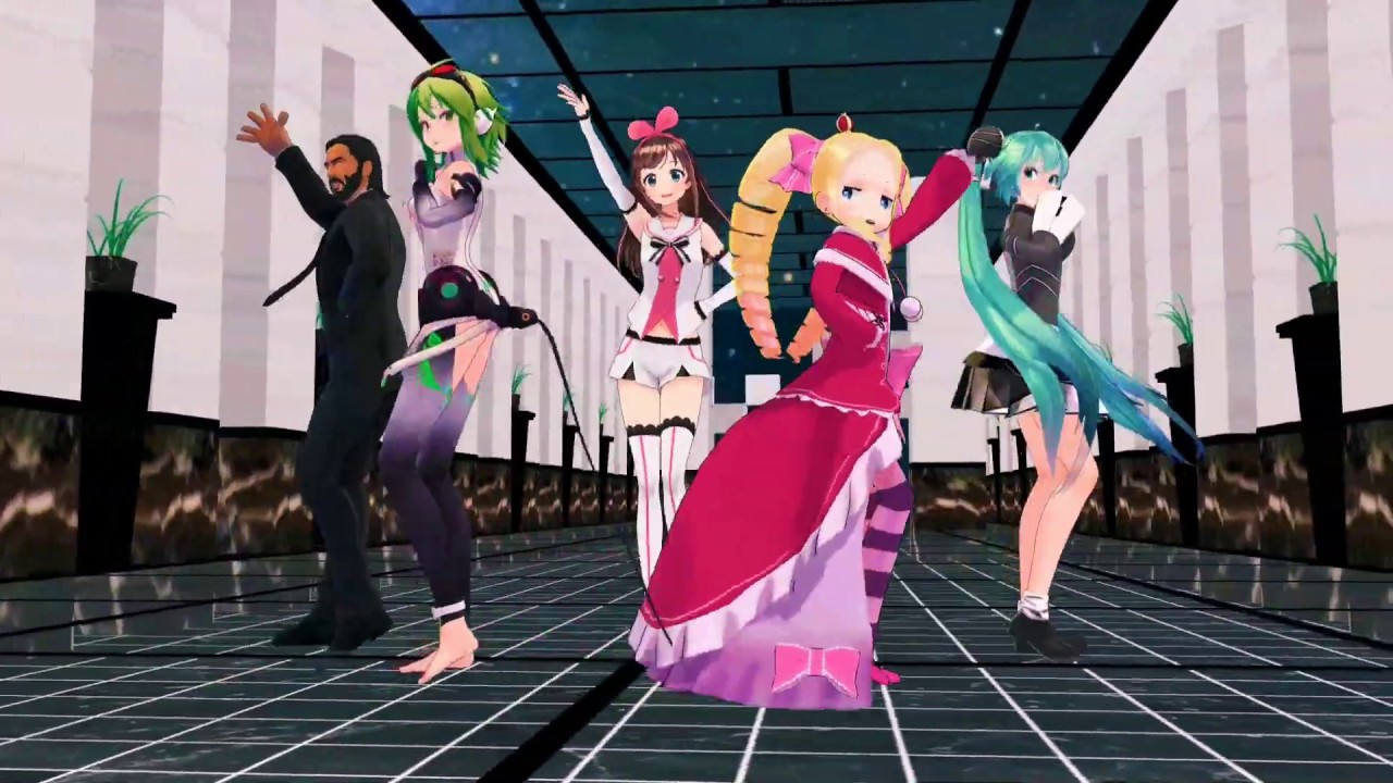 MMD–Chayanne-Salomé (El mejor crossover Jhon Wick, Kizuna Ai, Gumi, Miku y Beatrice )