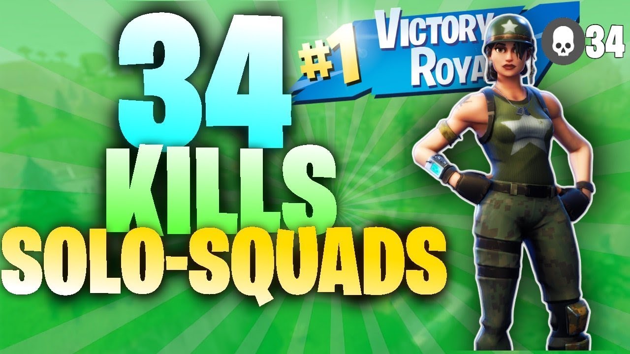 34 Kills Solo vs Squads Season 5 World Record