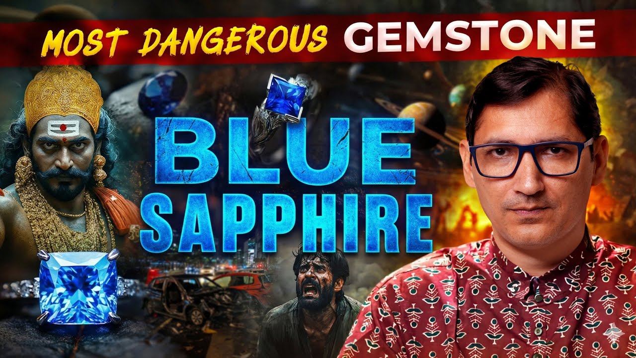 नीलम (Blue Sapphire) पहनते ही ज़िंदगी बदल सकती है! ⚠️ ये गलतियाँ न करें | Shani Ratna Analysis