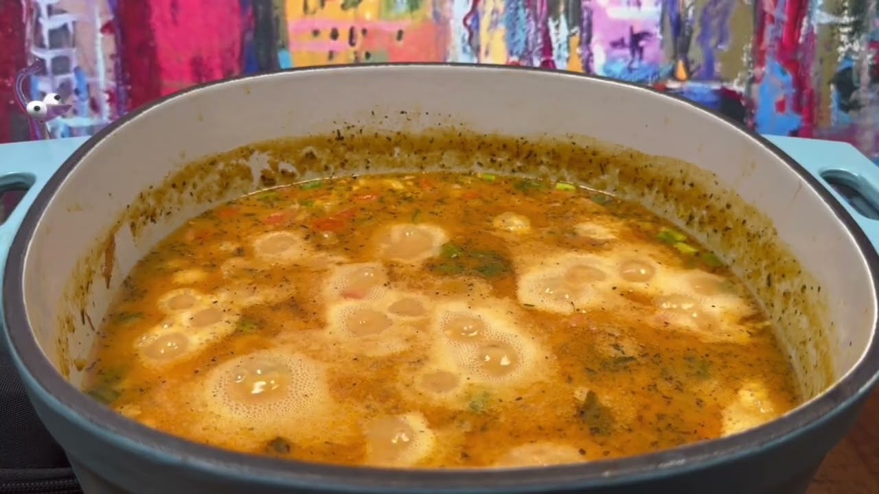 Soft, Steady Simmer Like Falling Rain | Chicken Noodle ASMR