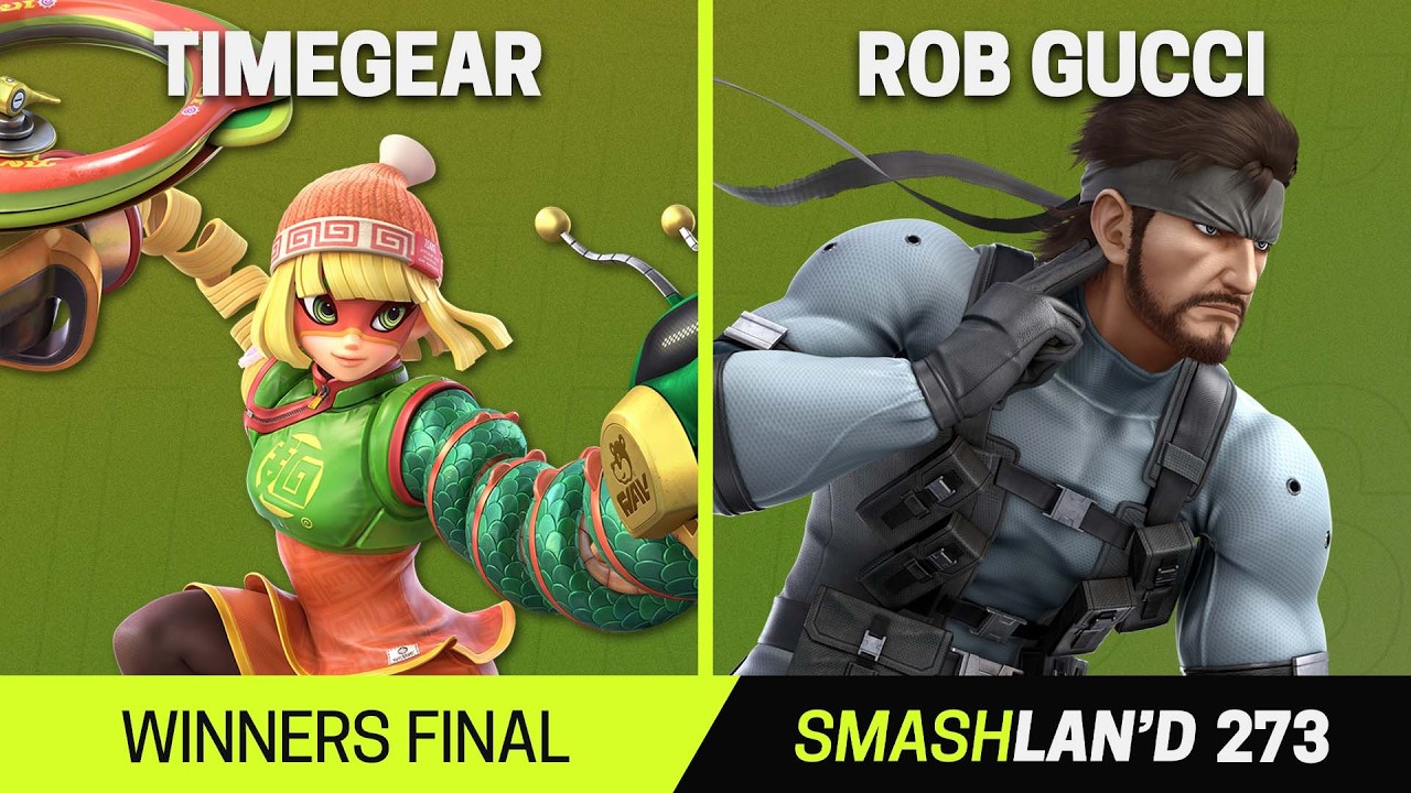 SmashLAN'd 273 Winners Final - TimeGear (Min Min) vs Rob Gucci (Snake) - SSBU Tournament