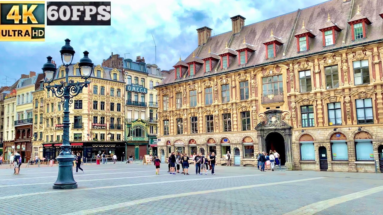 France 4K 60fps. Flanders city of Lille.