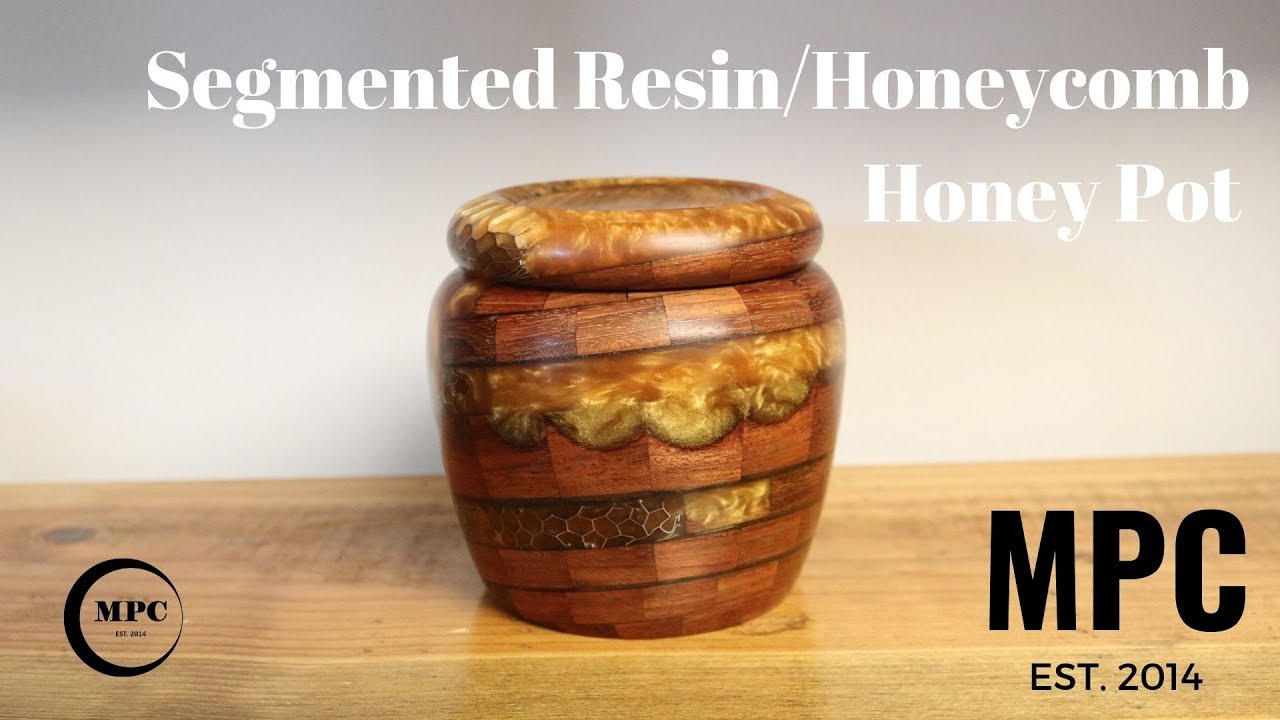 Wood Turning - Segmented Honey Pot