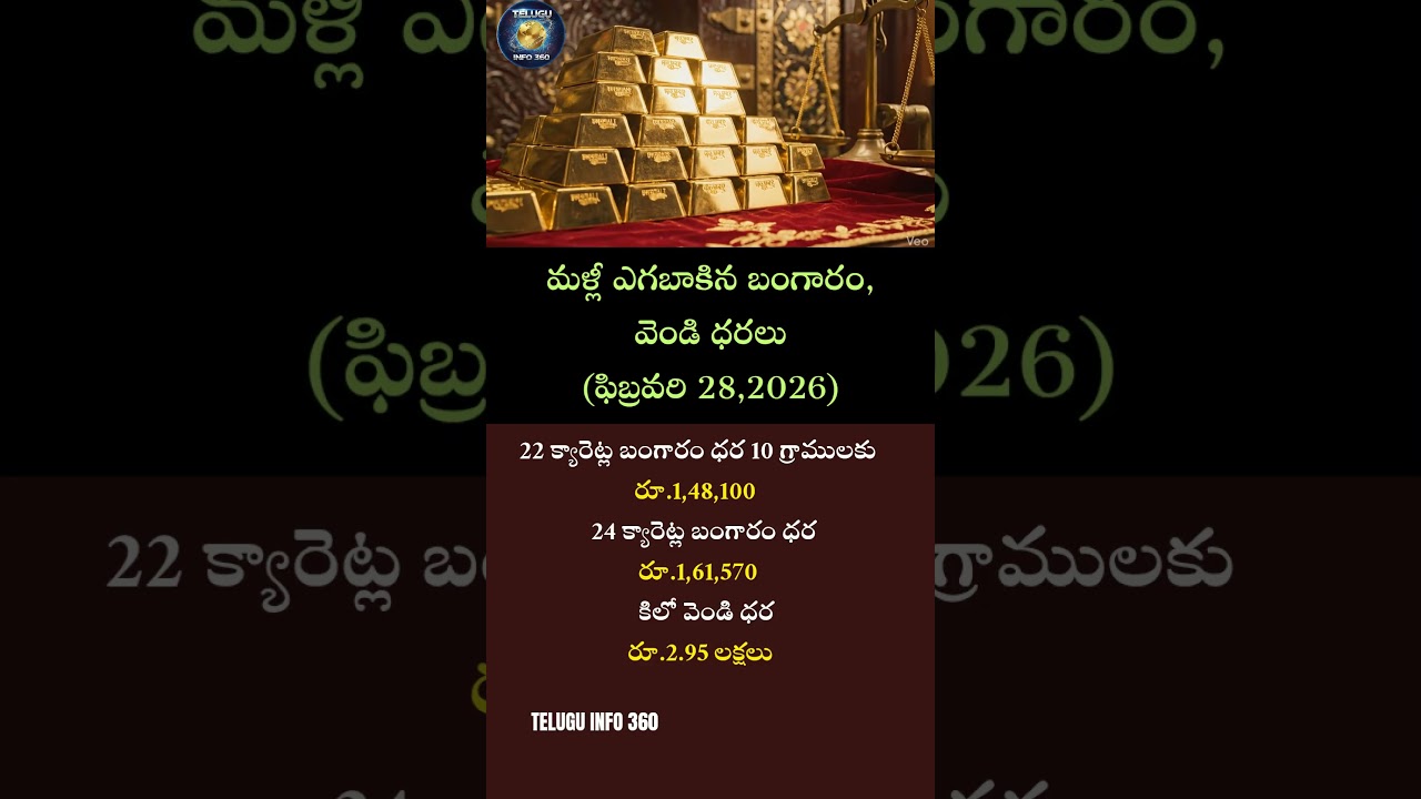మళ్లీ ఎగబాకిన బంగారం, వెండి ధరలు#dailygoldprice#gold#silver#expensive#trending#news#goldprice#shorts